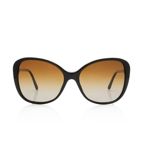 Burberry Polarized Nova Check Butterfly Sunglasses