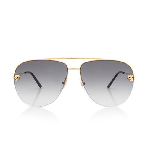Cartier Panthere de Cartier Aviator Sunglasses