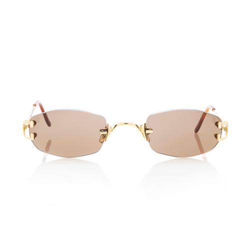 Cartier Vintage Rimless Sunglasses