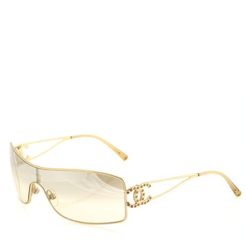 Chanel CC Logo Shield Sunglasses