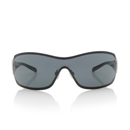 Chanel Camellia Crystal Shield Sunglasses