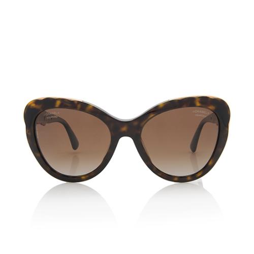 Chanel Polarized Blooming Butterfly Bijou Cat-Eye Sunglasses 