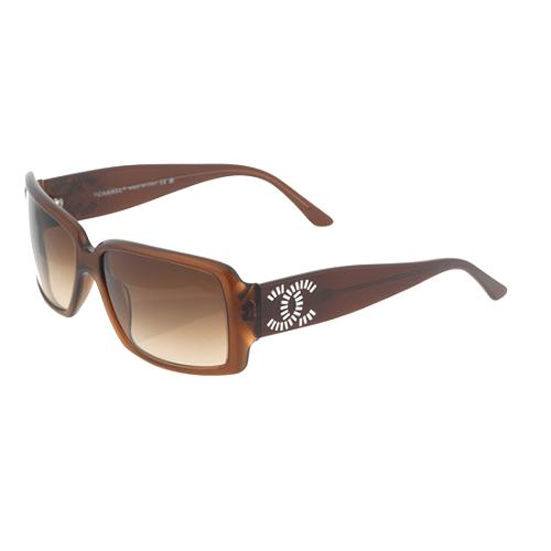 Chanel Crystal CC Rectangle Sunglasses