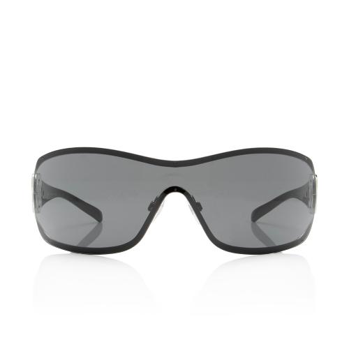 Chanel Crystal Camellia CC Shield Sunglasses