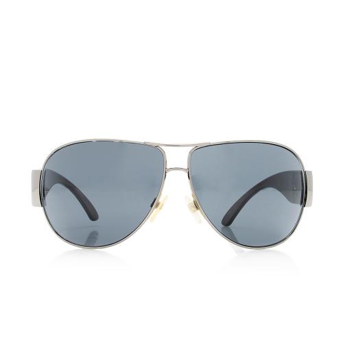 Chanel Logo Aviator Sunglasses