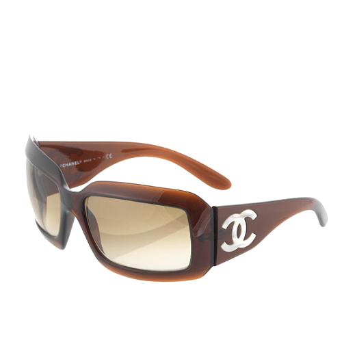 Chanel Mother of Pearl Logo Sunglasses