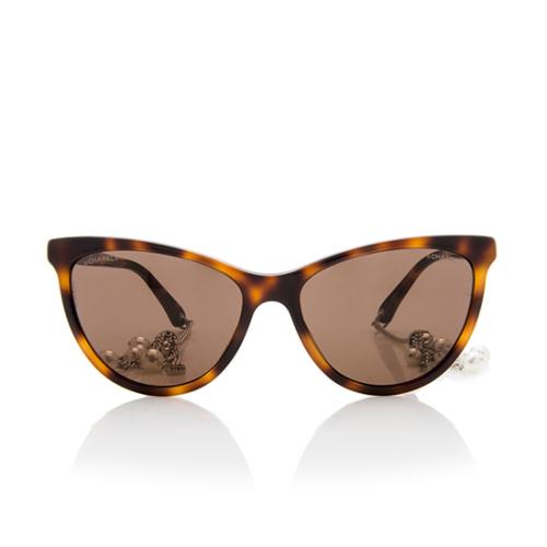 Chanel Pearl Drop Cateye Sunglasses - FINAL SALE