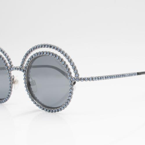 Chanel Pearl Round Sunglasses