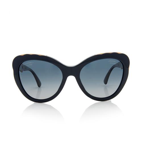 Chanel Polarized Blooming Butterfly Bijou Cat-Eye Sunglasses