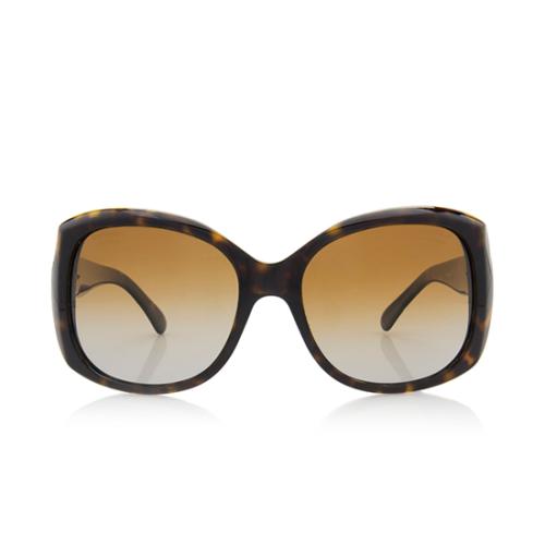 Chanel Polarized CC Crystal Sunglasses