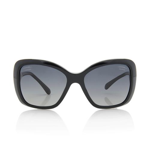 Chanel Polarized Pearl Square Sunglasses