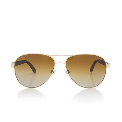 Chanel Polarized Pilot Summer Aviator Sunglasses
