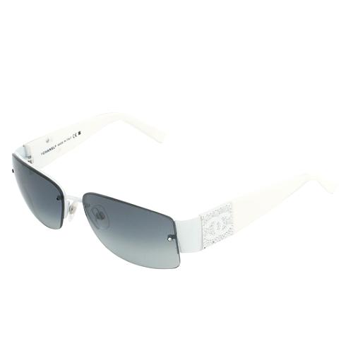 Chanel Swarovski Crystal Rimless Sunglasses