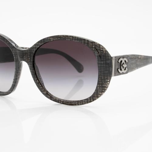 Chanel Tweed CC Turnlock Sunglasses