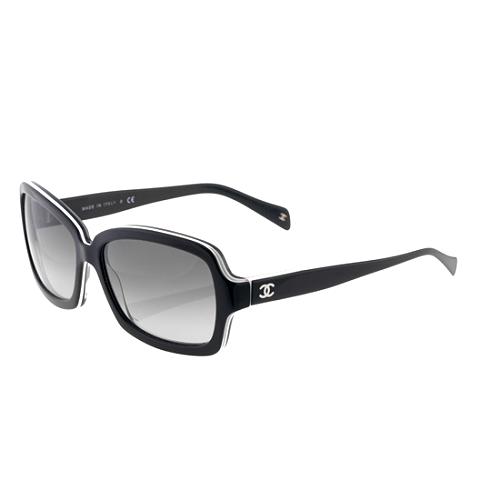 Chanel Two-Tone Square Sunglasses