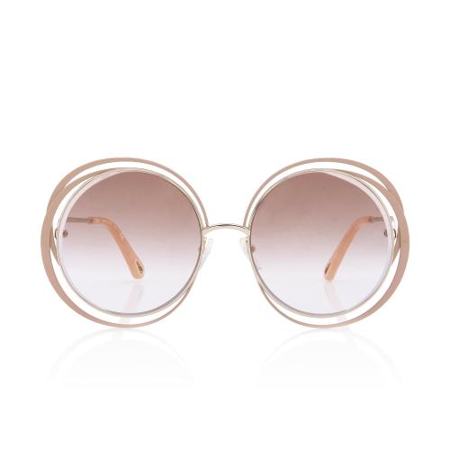 Chloe Carlina Oversized Round Sunglasses