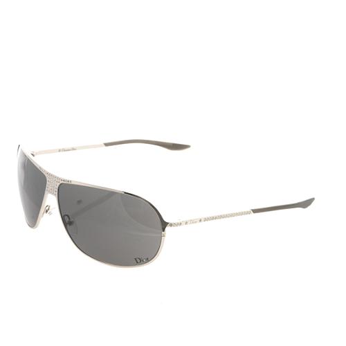 Dior Crystal Bridge Hard Dior 1 Aviator Sunglasses
