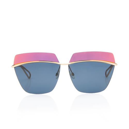 Dior Metallic Square Sunglasses