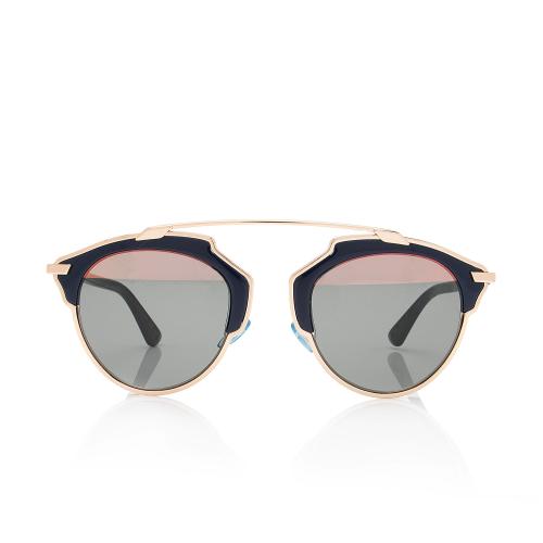 Dior Split Lens So Real Round Aviator Sunglasses