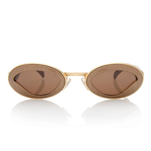 Dior Vintage Pin-Up Diorissimo Round Sunglasses