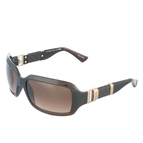 Fendi Braided Leather Sunglasses
