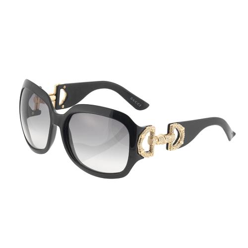 Gucci Crystal Horsebit Sunglasses | [Brand: id=25, name=Gucci] Sunglasses |  Bag Borrow or Steal