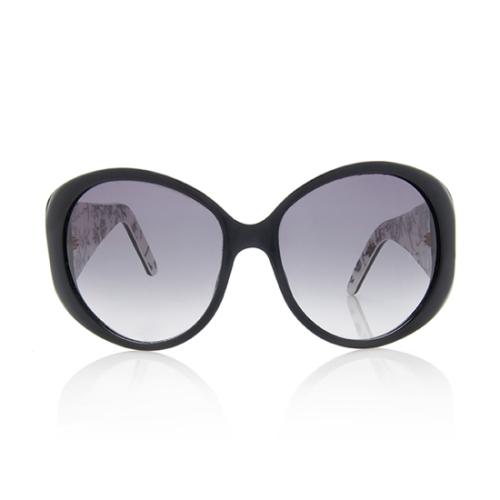 Gucci Flora Oversized Sunglasses 
