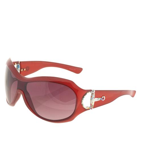 Gucci Floral Horsebit Aviator Sunglasses