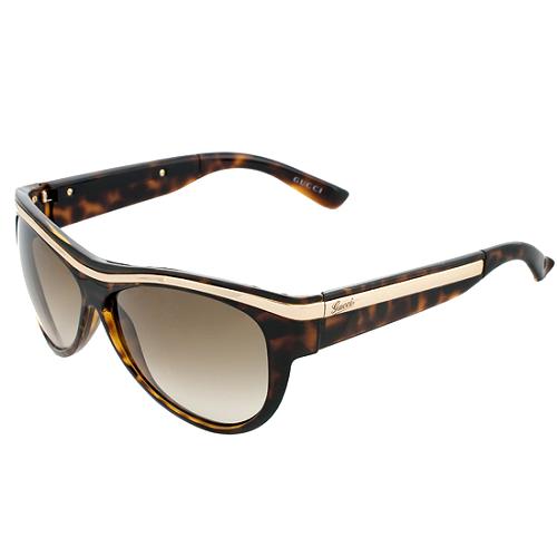 Gucci Gold Detail Cat Eye Sunglasses