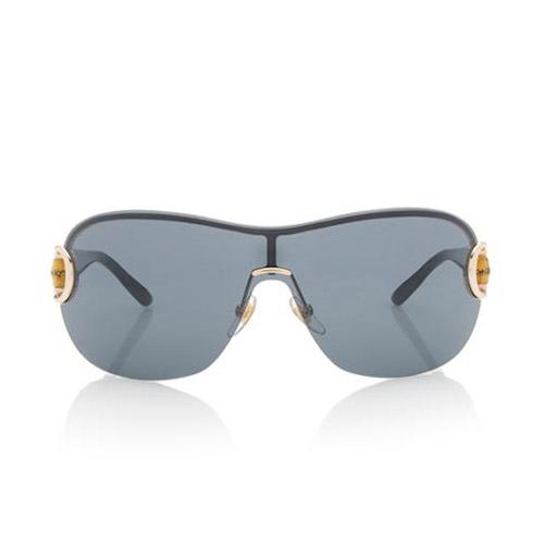 Gucci Horsebit Bamboo Shield Sunglasses