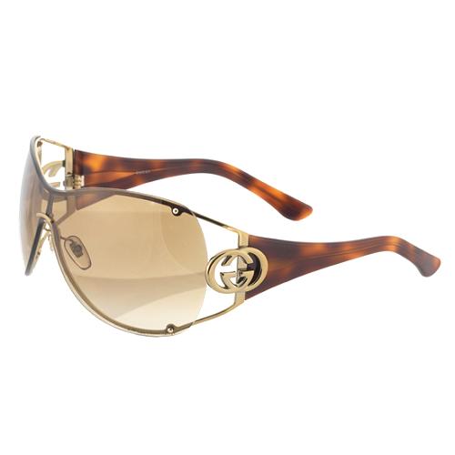 Gucci Large Rimless Shield Sunglasses