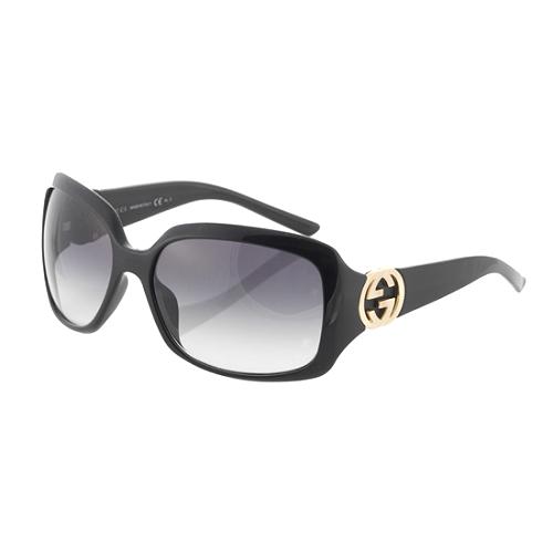 Gucci Logo Arm Oversized Sunglasses