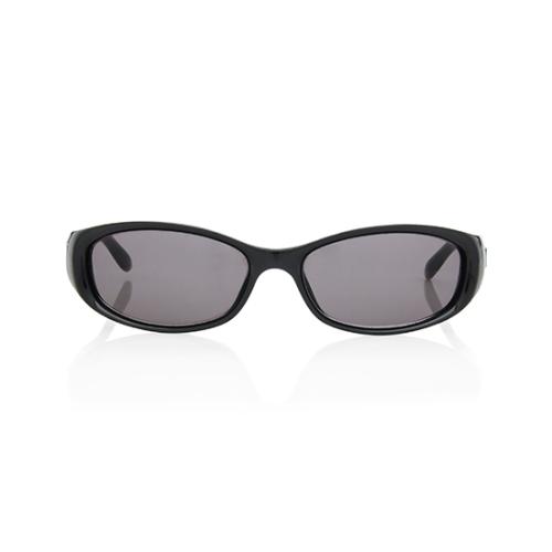Gucci Logo Oval Sunglasses