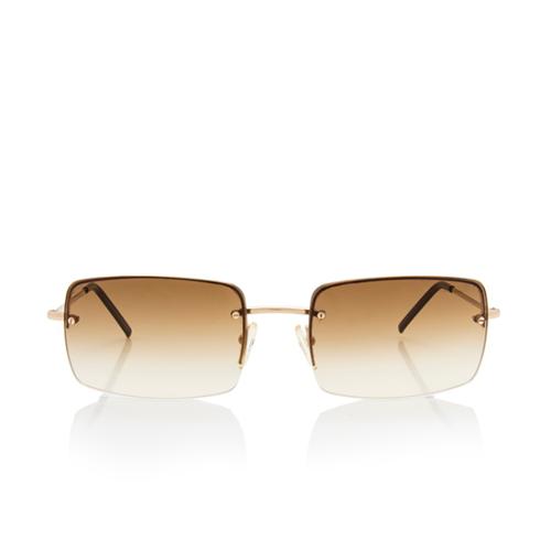 Gucci Rectangle Rimless Sunglasses