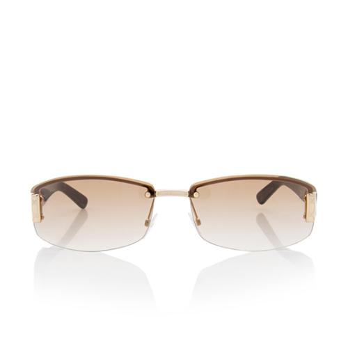Gucci Rectangle Rimless Sunglasses