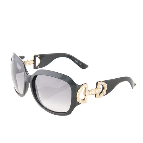 Gucci Swarovksi Horsebit Sunglasses