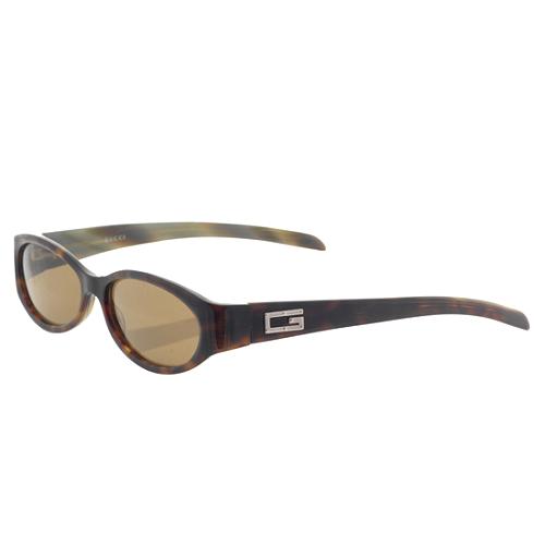 Gucci Tortoise Shell Oval Sunglasses