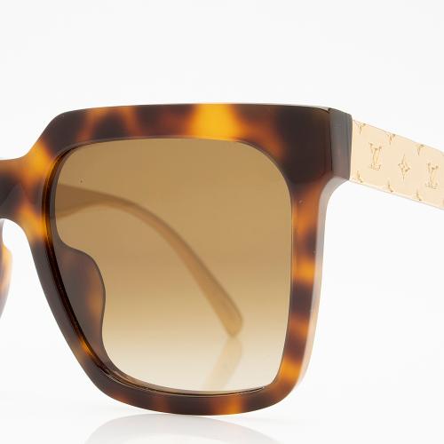 lv empreinte metal square sunglasses