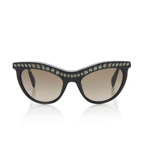 Prada Crystal Cateye Sunglasses 