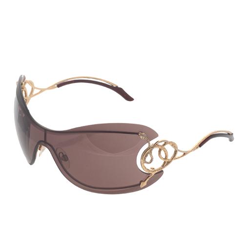 Roberto Cavalli 'Cicno' Shield Sunglasses