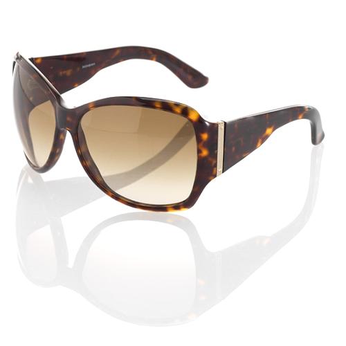 Yves Saint Laurent Oversized Tortoise Sunglasses