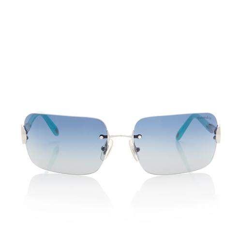 Tiffany Rimless Rhinestone Key Sunglasses