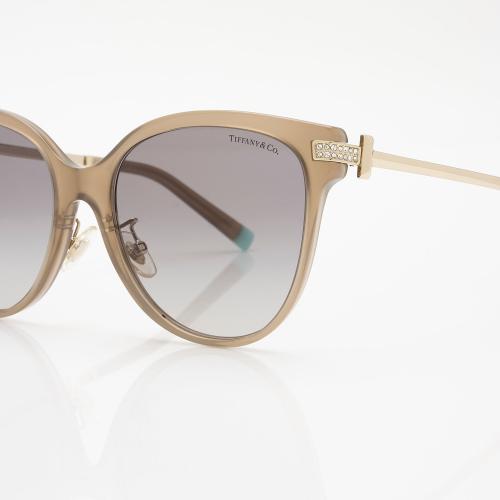 Tiffany & Co. Cat Eye Crystal Tiffany T Sunglasses