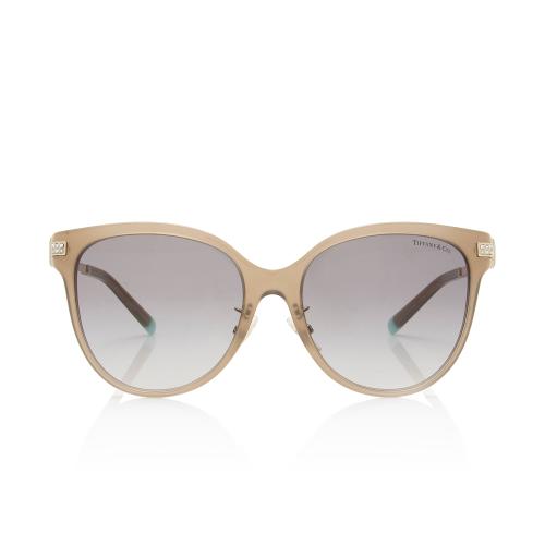 Tiffany & Co. Cat Eye Crystal Tiffany T Sunglasses