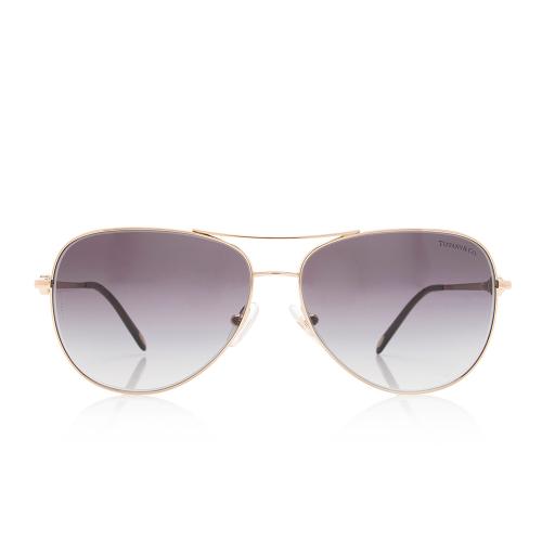 Tiffany & Co. Crystal Aviator Sunglasses