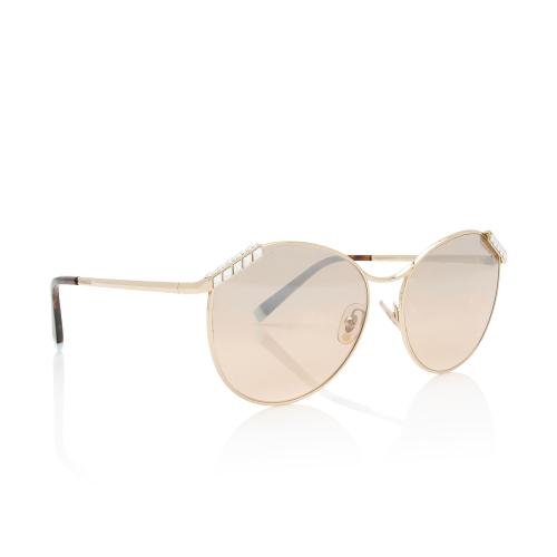 Tiffany & Co. Crystal Aviator Sunglasses