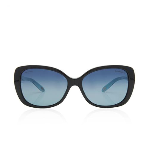Tiffany & Co. Polarized Crystal Somerset Cateye Sunglasses