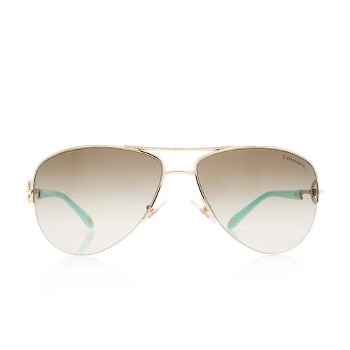 Tiffany & Co. Twisted Heart Key Aviator Sunglasses