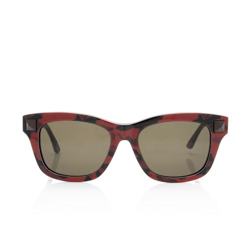 Valentino Camouflage Wayfarer Sunglasses