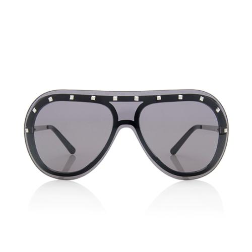 Valentino Rockstud Shield Sunglasses